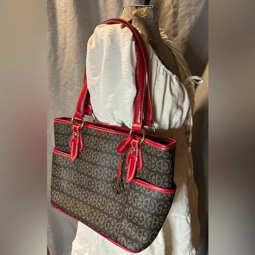 Giani Bernini Red Leather Hobo Bag